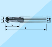 GH series-2 Ball End Mills GH-MBDS-2000 type