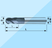 GH series -4 Ball End Mills GH-MBDS-4000 type