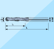 TI系列-3刃球頭銑刀 TI-MBDS-3000型